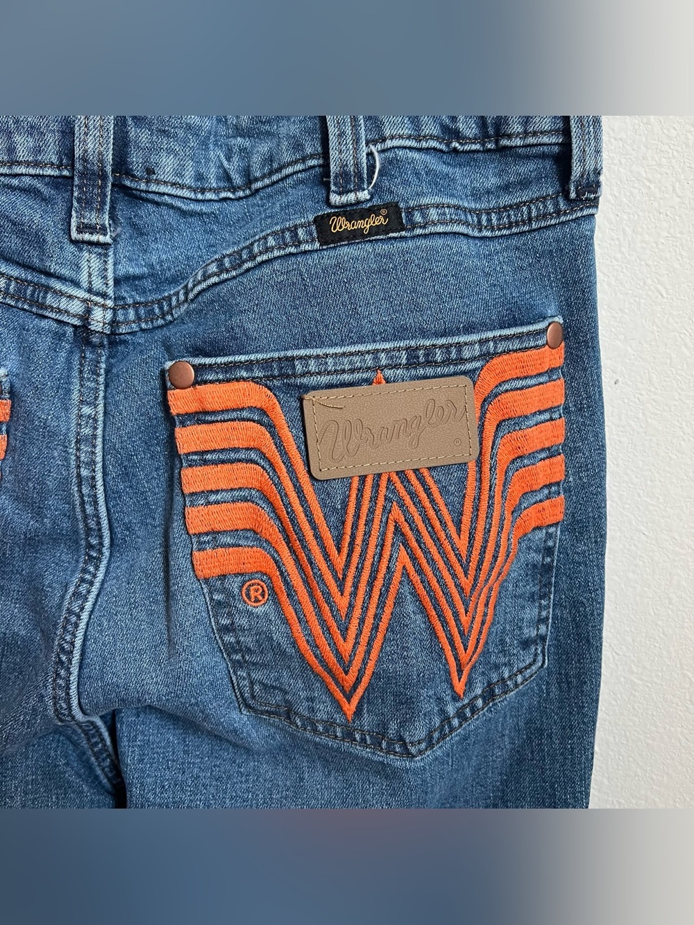 Wrangler x Whataburger Collab Limited Edition Blue Jeans Flare Style